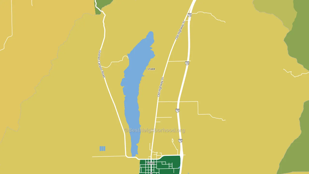 Starr, UT block-group voter-turnout map