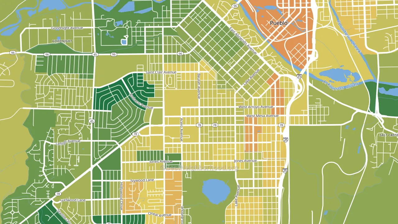 State Fair, Pueblo, CO block-group voter-turnout map