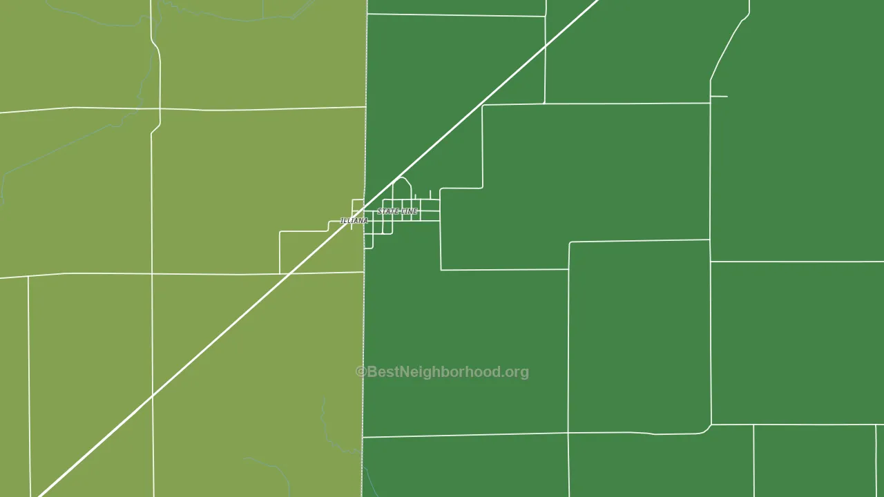 State Line City, IN block-group voter-turnout map