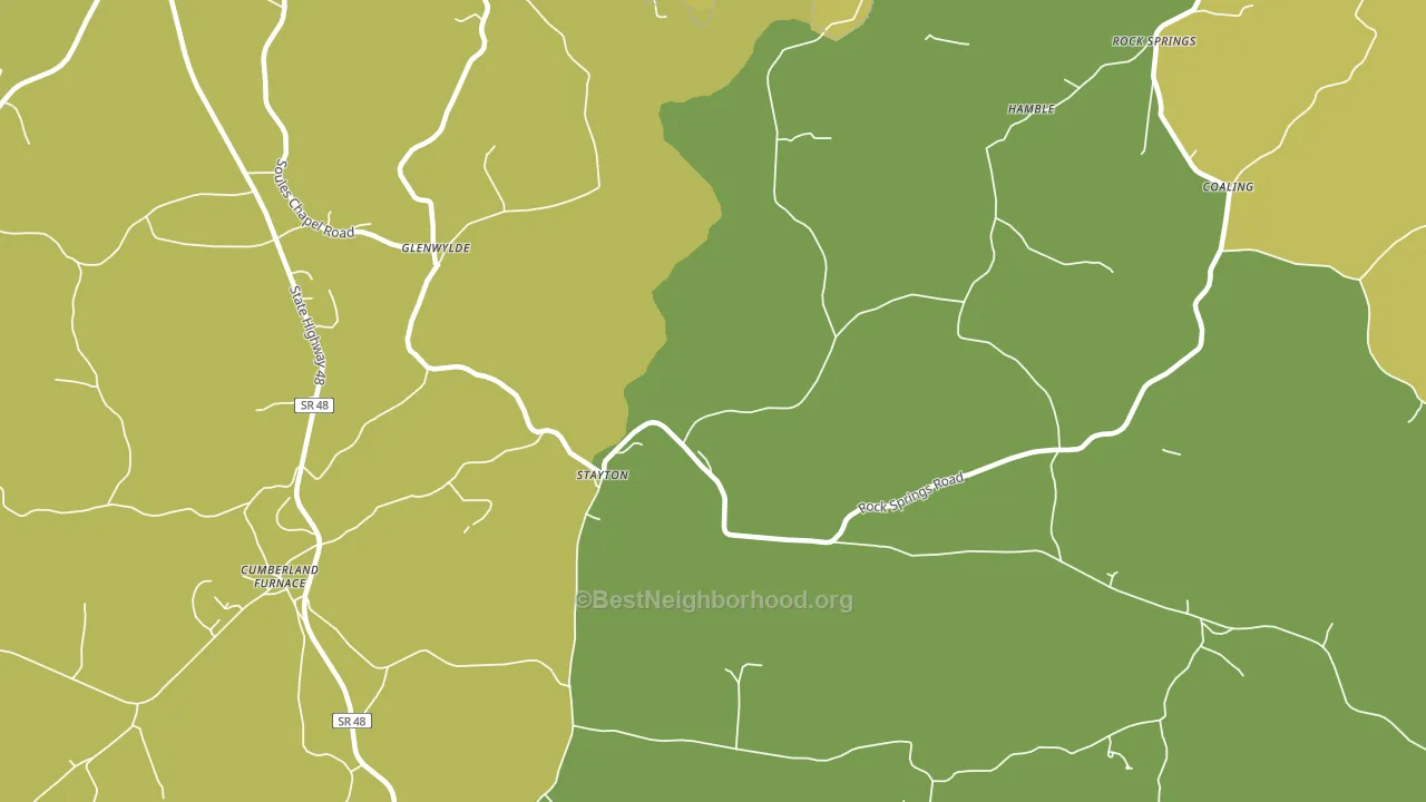 Stayton, TN block-group voter-turnout map
