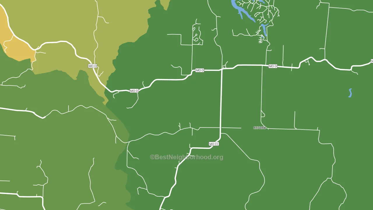 Steedman, MO block-group voter-turnout map