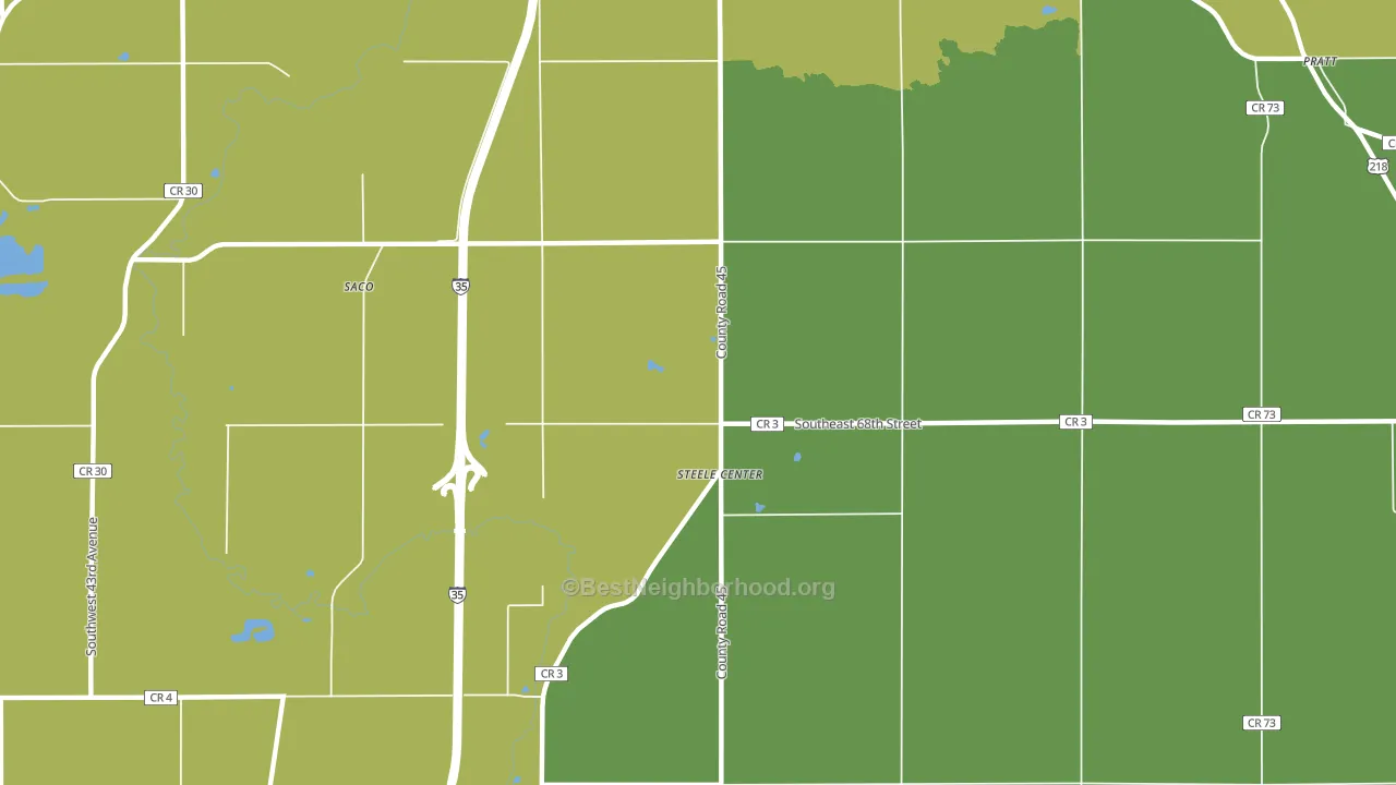 Steele Center, MN block-group voter-turnout map