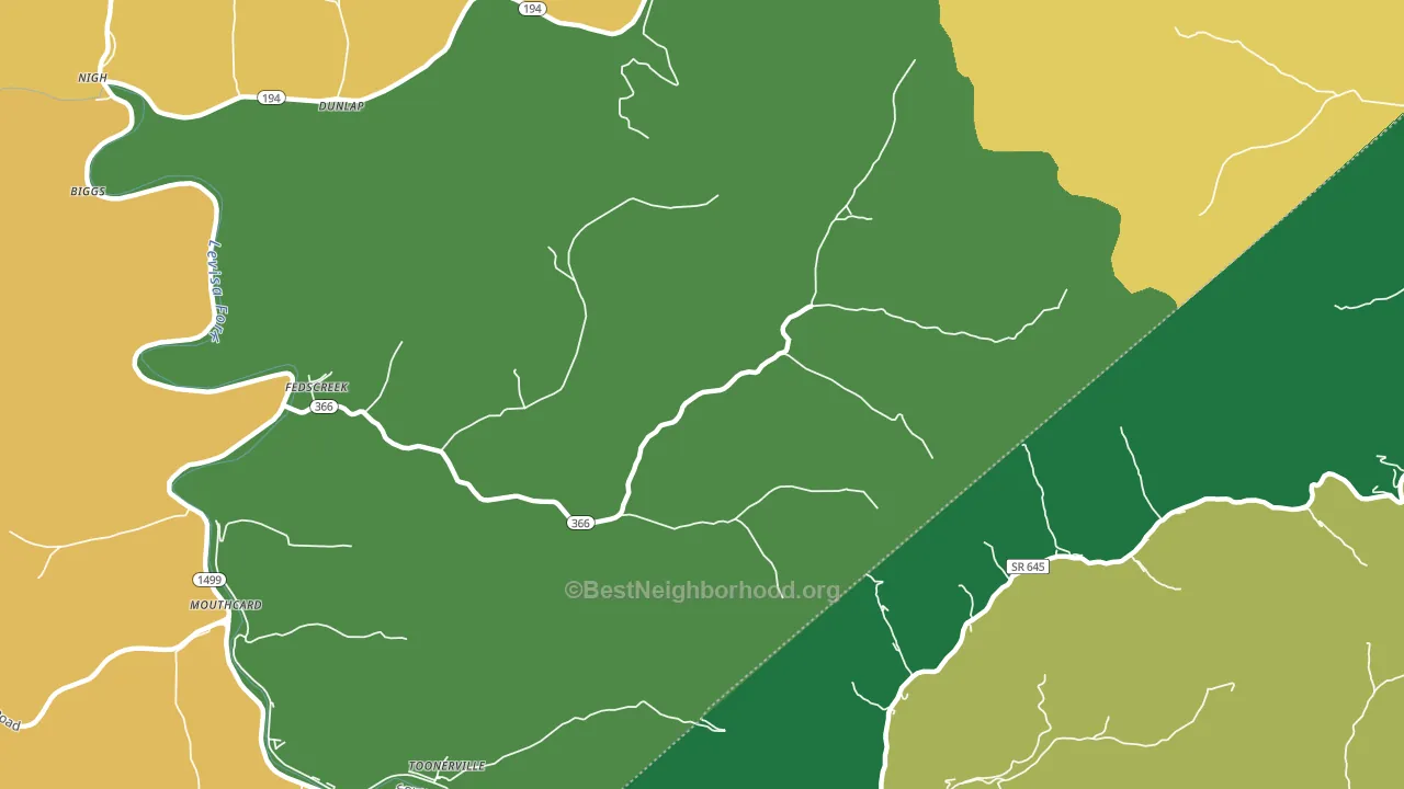 Steele, KY block-group voter-turnout map