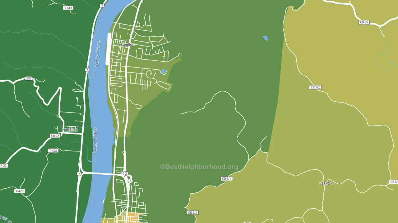 Steelton, WV block-group voter-turnout map