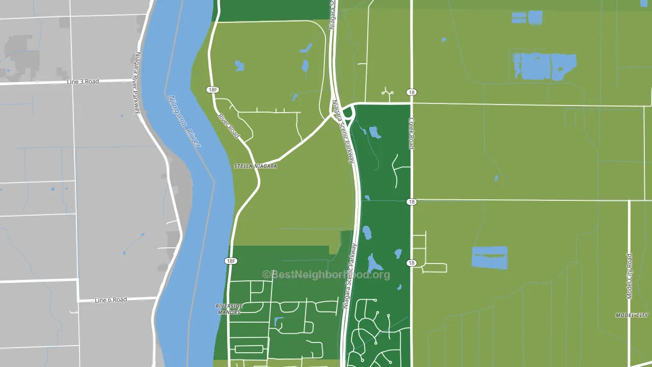 Stella Niagara, NY block-group voter-turnout map