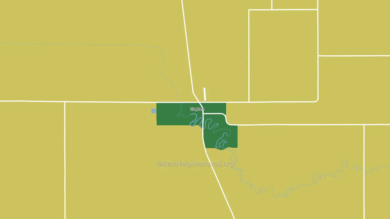 Stephen, MN block-group voter-turnout map