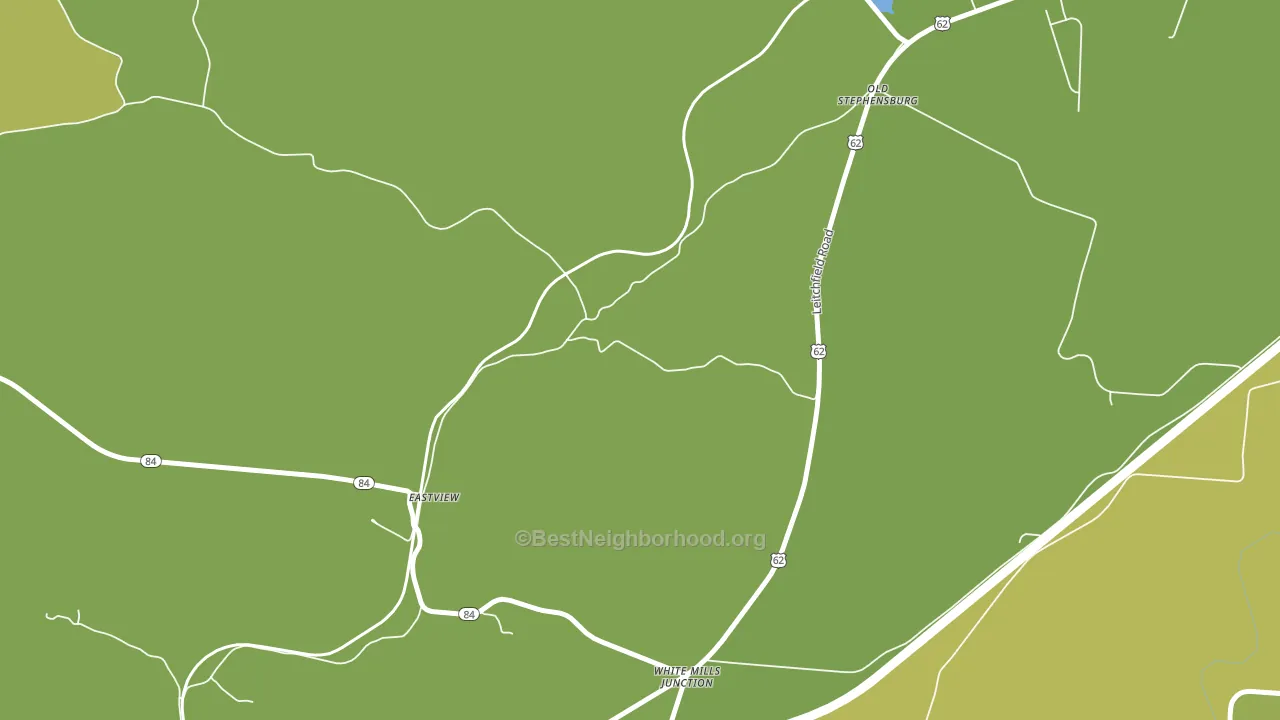 Stephensburg, KY block-group voter-turnout map