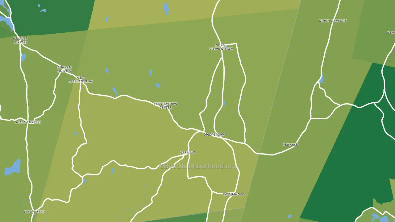 Stephentown, NY block-group voter-turnout map