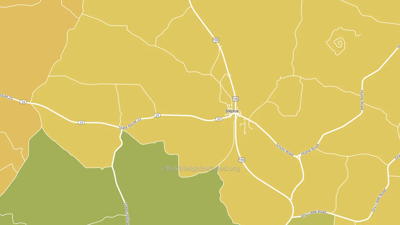 Steptoe, WA block-group voter-turnout map