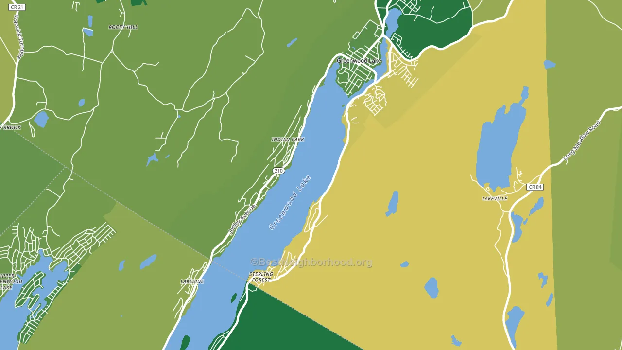 Sterling Forest, NY block-group voter-turnout map