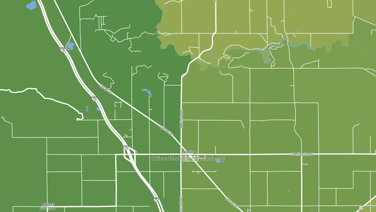 Sterling, MI block-group voter-turnout map