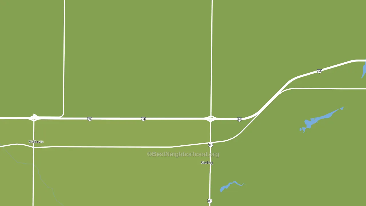 Sterling, ND block-group voter-turnout map
