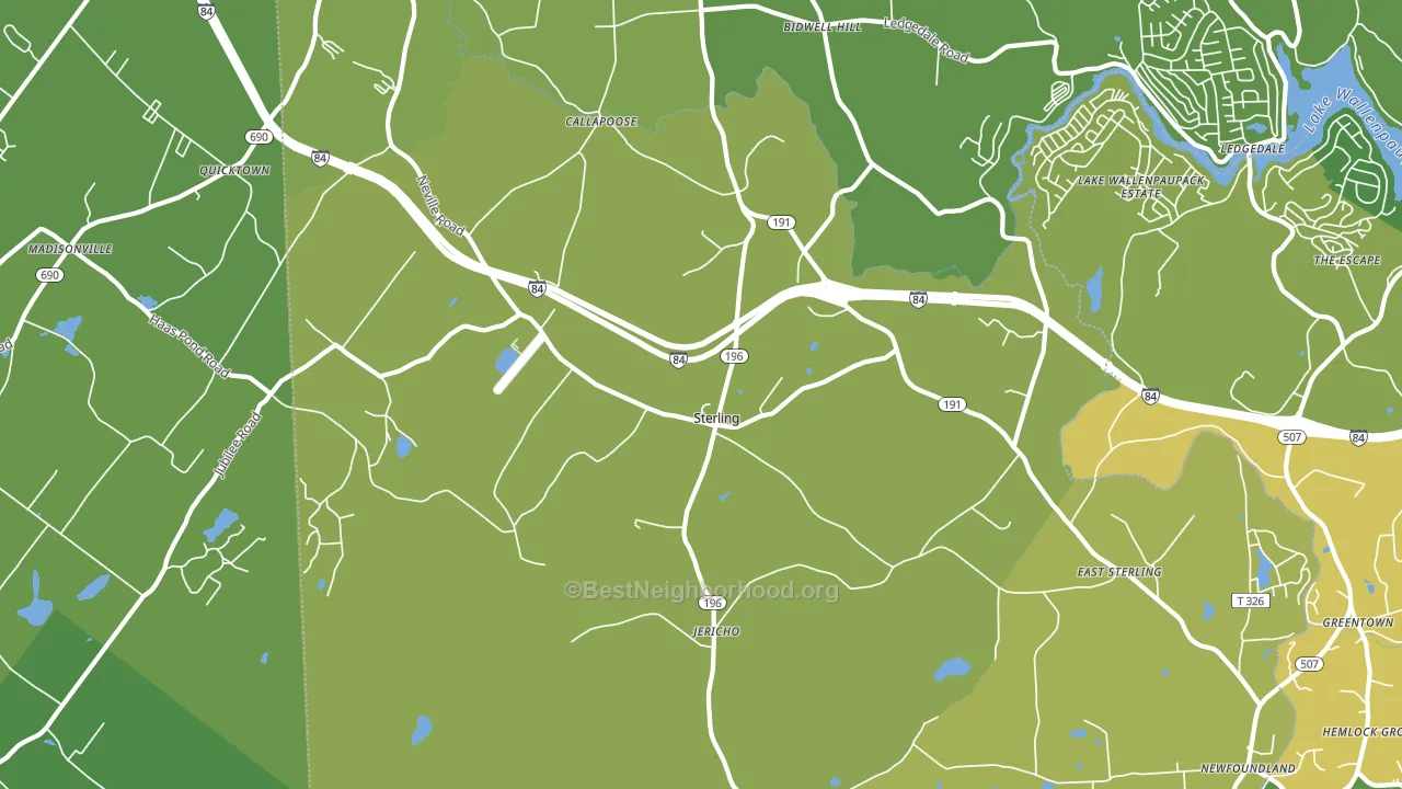 Sterling, PA block-group voter-turnout map