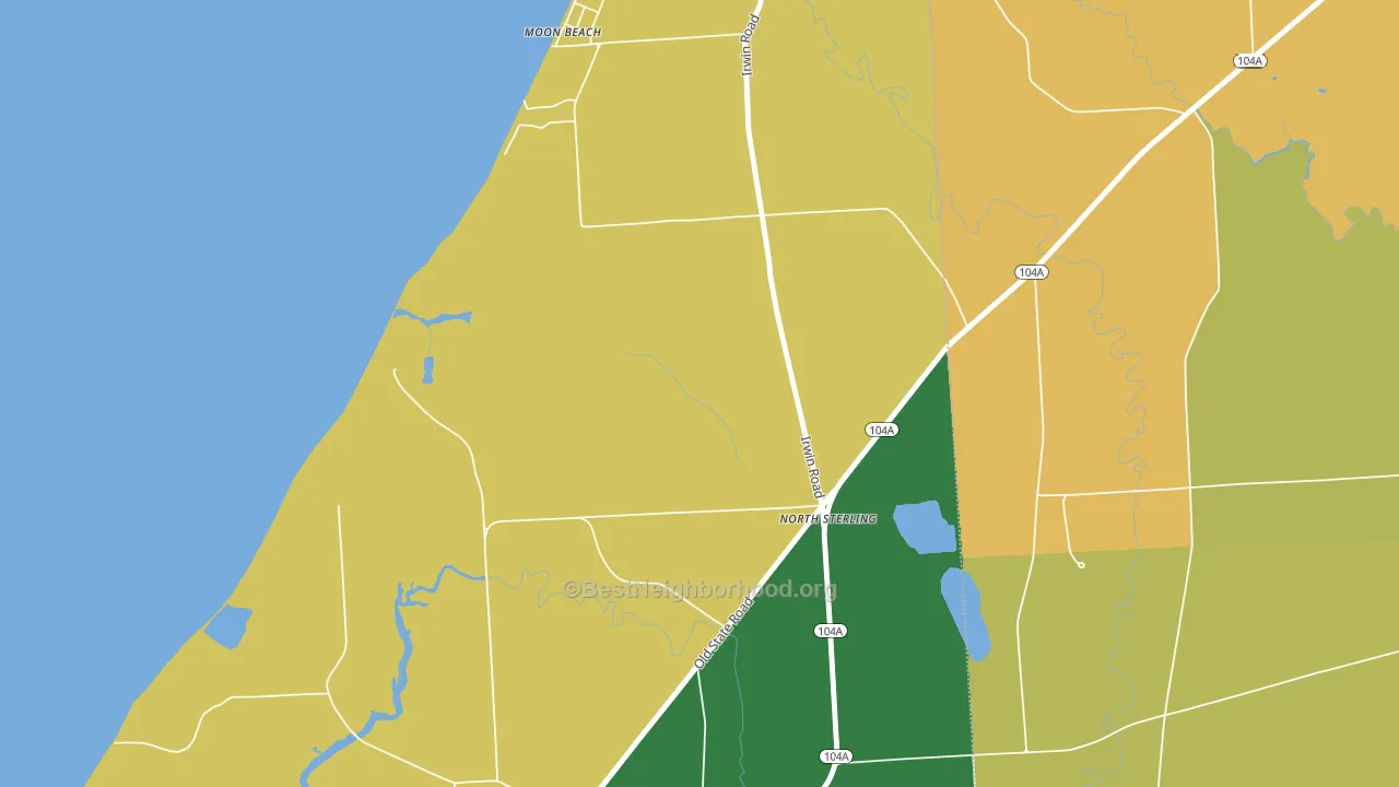 Sterling Valley, NY block-group voter-turnout map