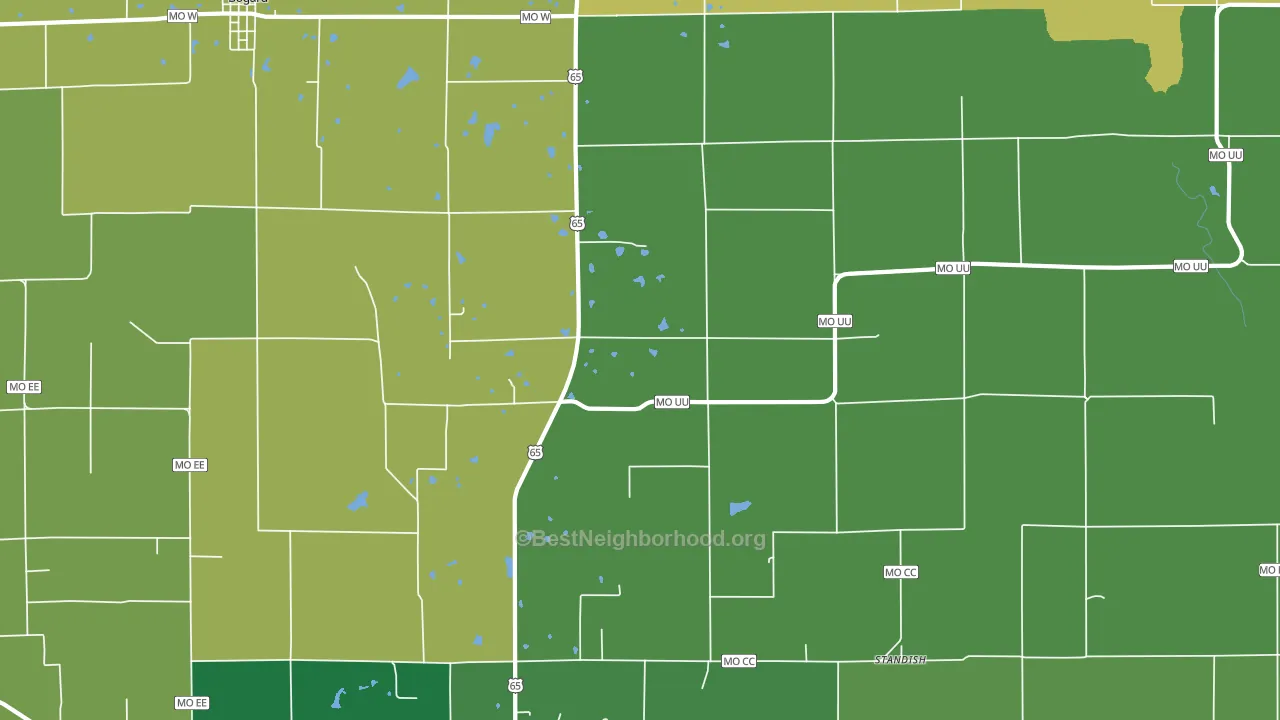 Stet, MO block-group voter-turnout map
