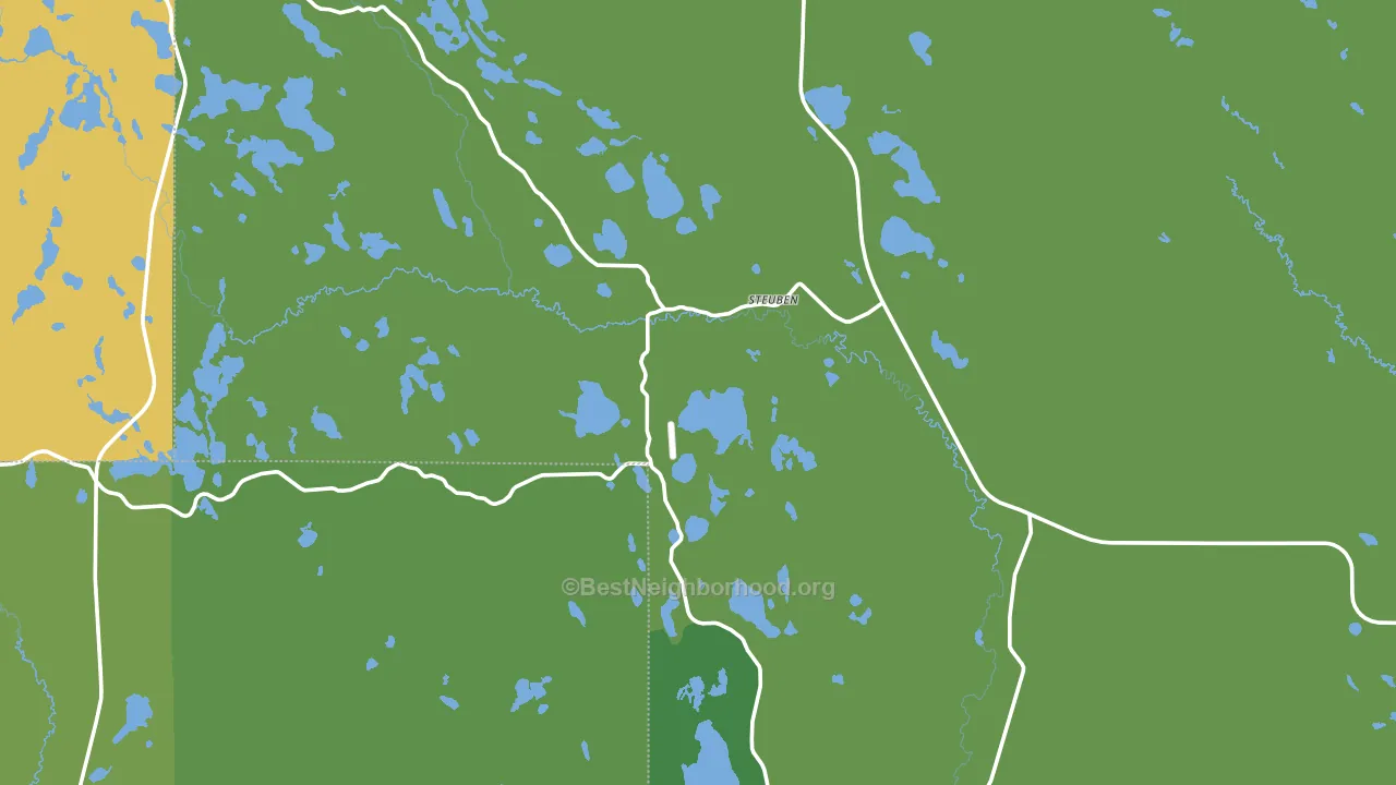 Steuben, MI block-group voter-turnout map