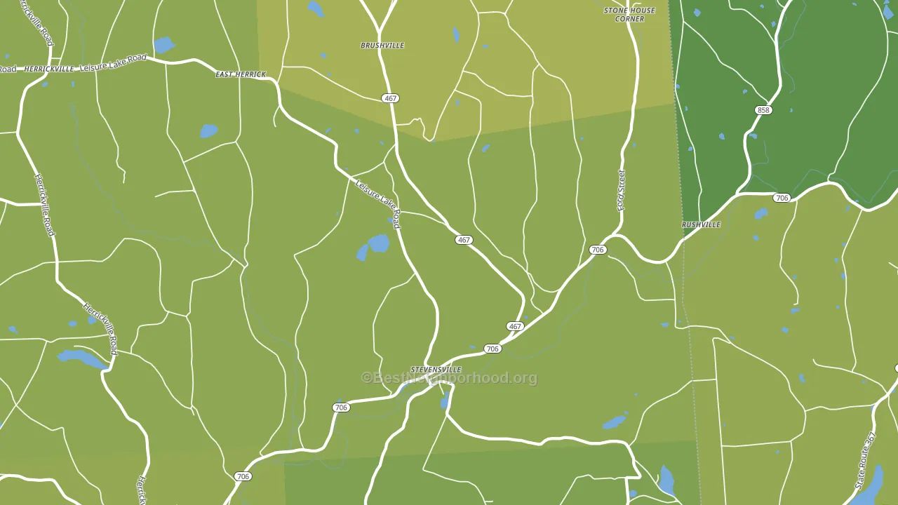 Stevensville, PA block-group voter-turnout map