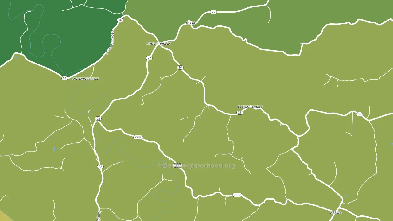 Stewartsville, KY block-group voter-turnout map
