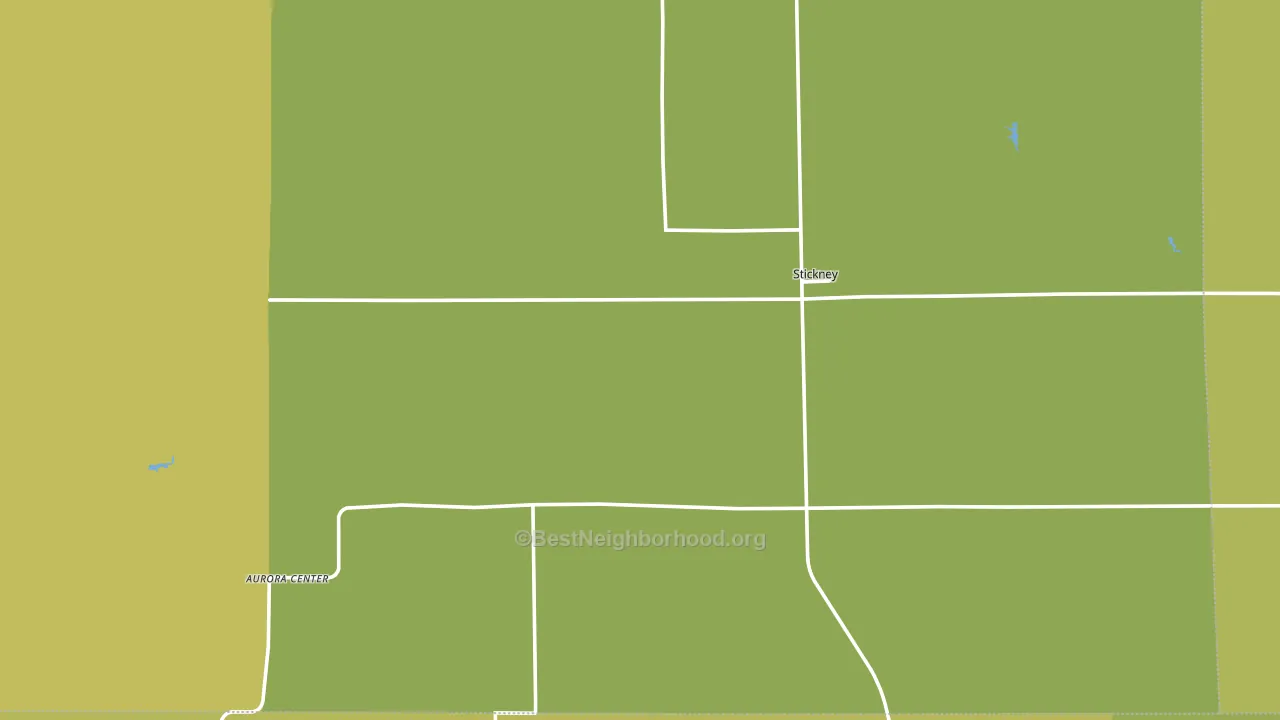 Stickney, SD block-group voter-turnout map