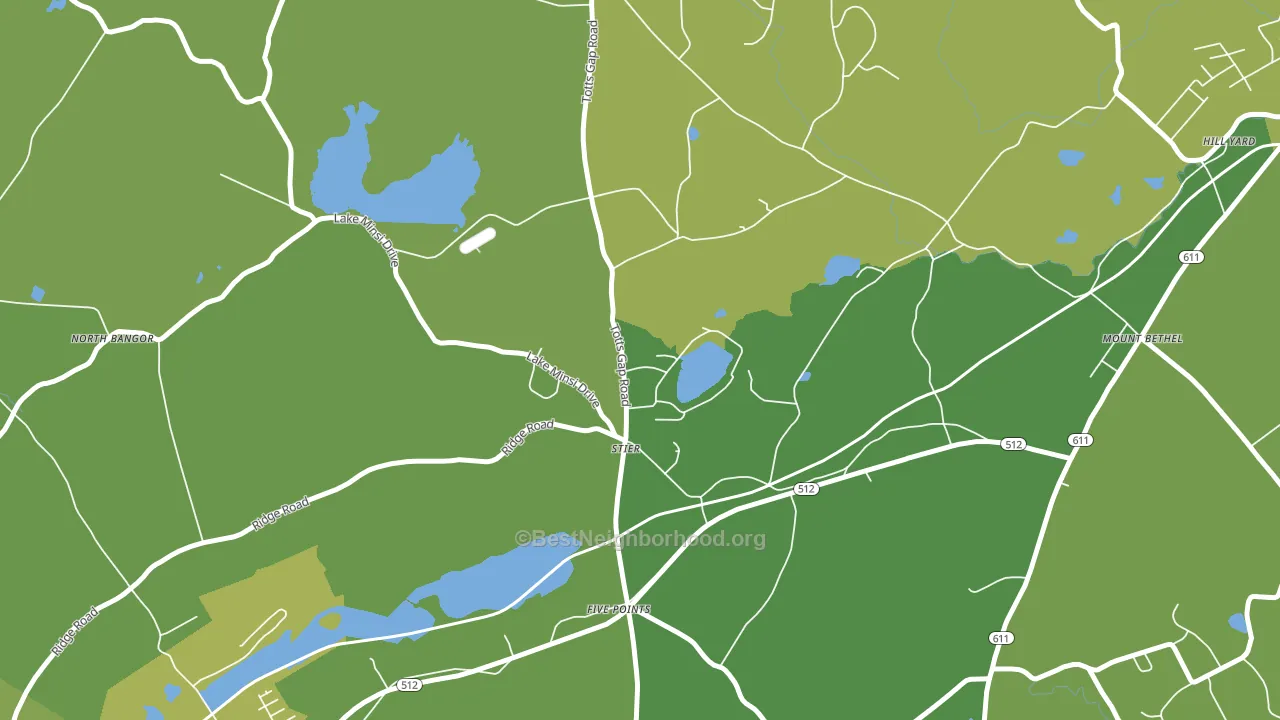 Stier, PA block-group voter-turnout map