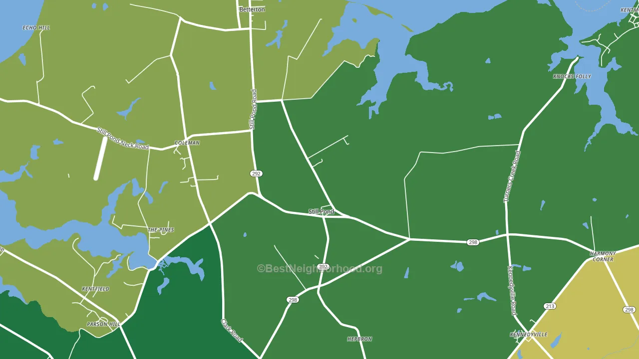 Still Pond, MD block-group voter-turnout map