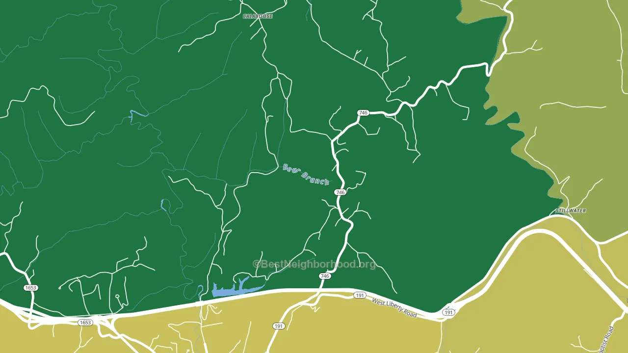 Stillwater, KY block-group voter-turnout map