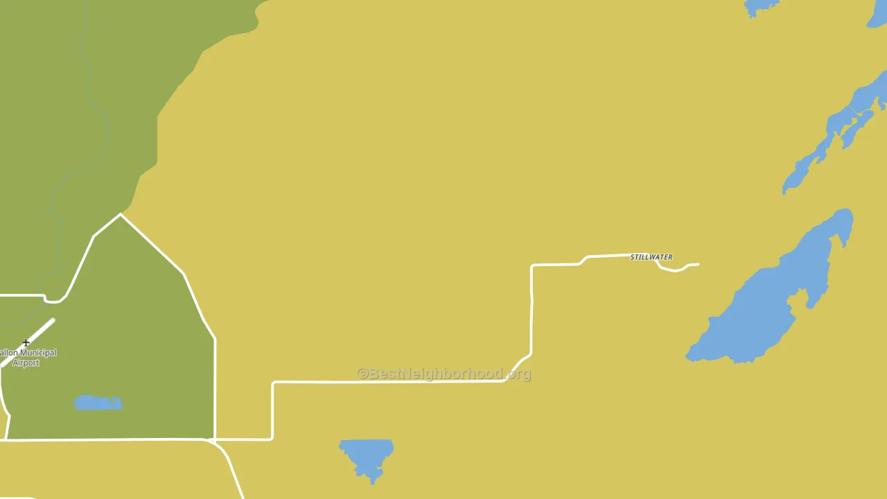 Stillwater, NV block-group voter-turnout map