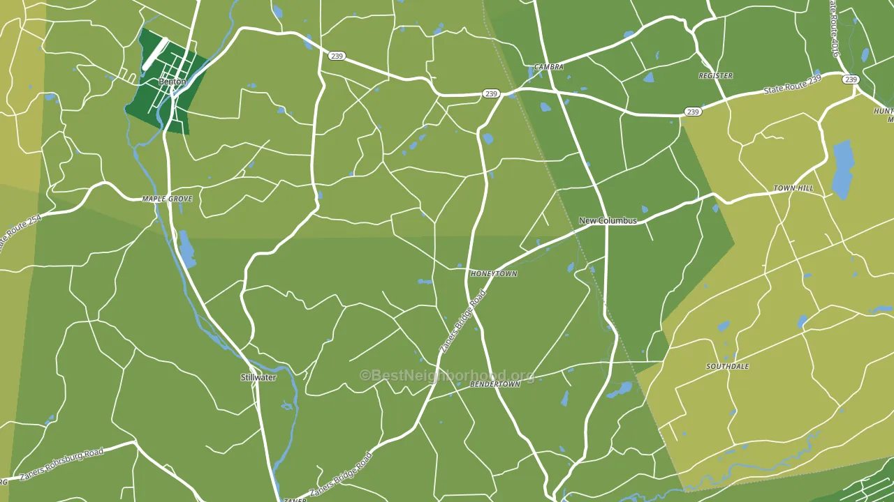 Stillwater, PA block-group voter-turnout map
