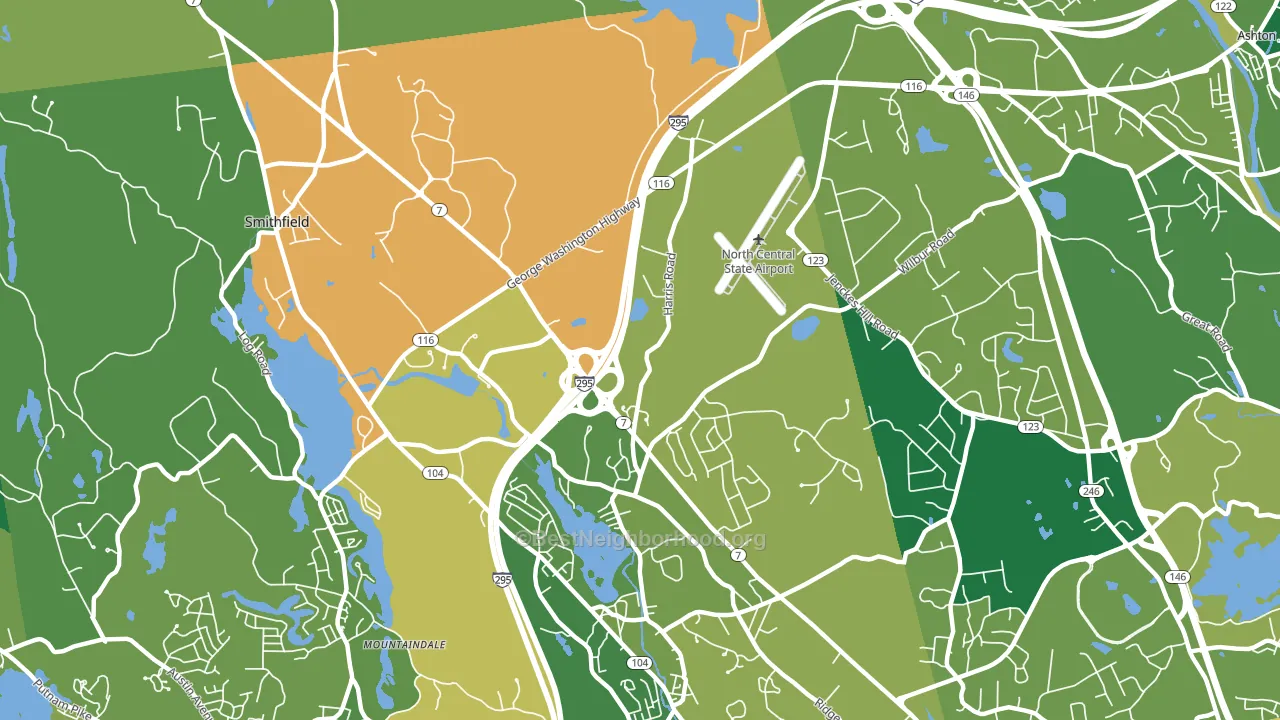 Stillwater, RI block-group voter-turnout map