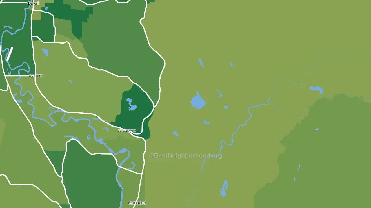 Stillwater, WA block-group voter-turnout map