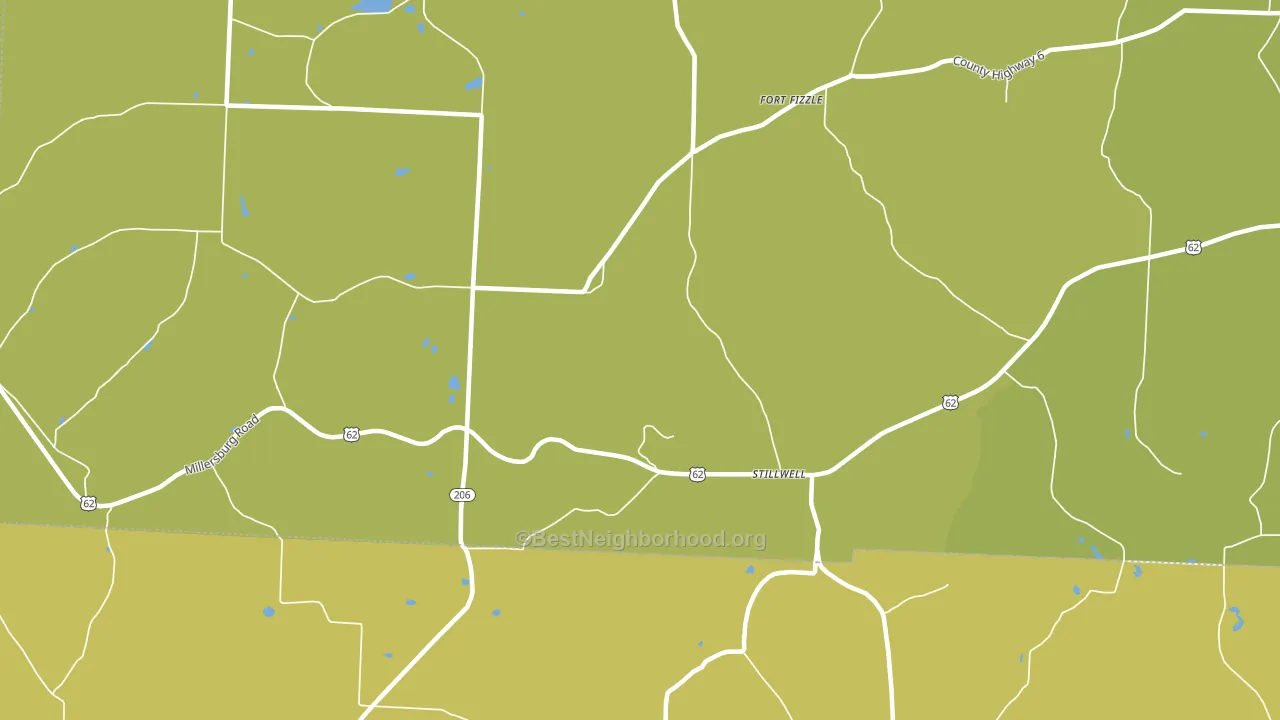 Stillwell, OH block-group voter-turnout map