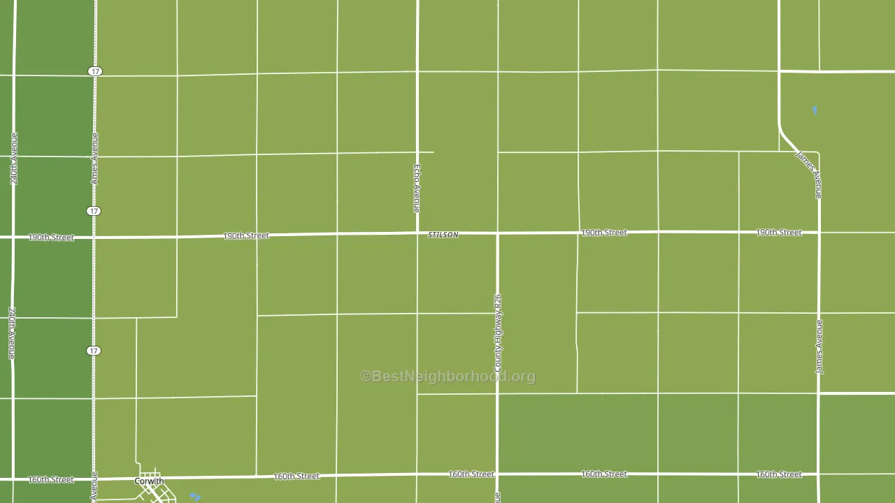 Stilson, IA block-group voter-turnout map