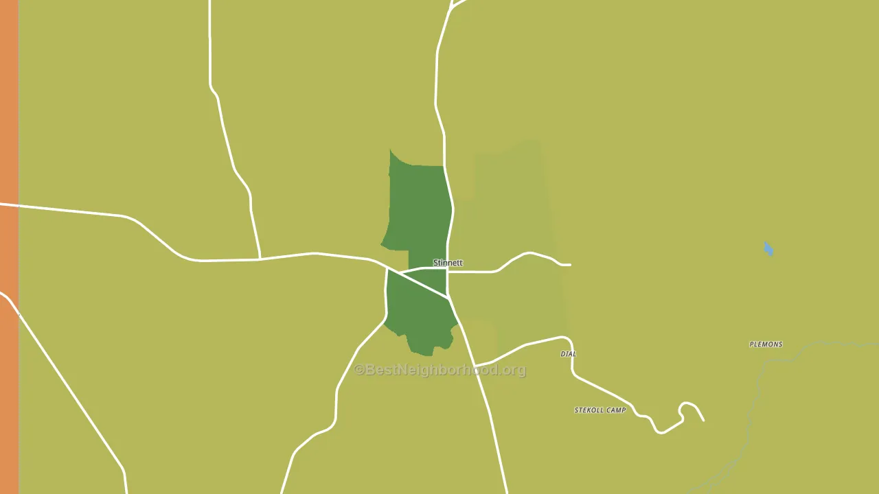 Stinnett, TX block-group voter-turnout map