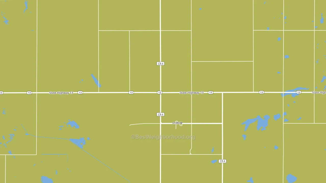 Stirum, ND block-group voter-turnout map