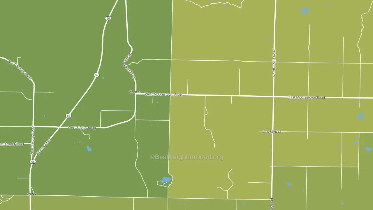 Stittsville, MI block-group voter-turnout map