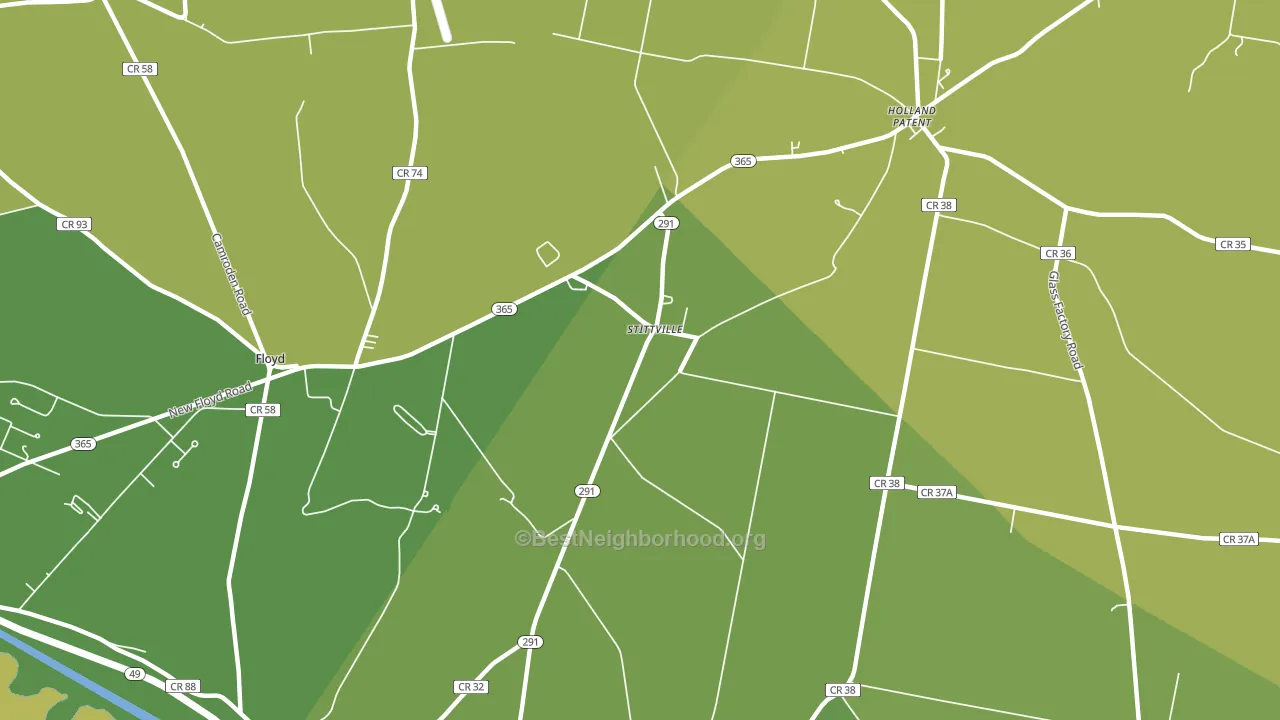 Stittville, NY block-group voter-turnout map