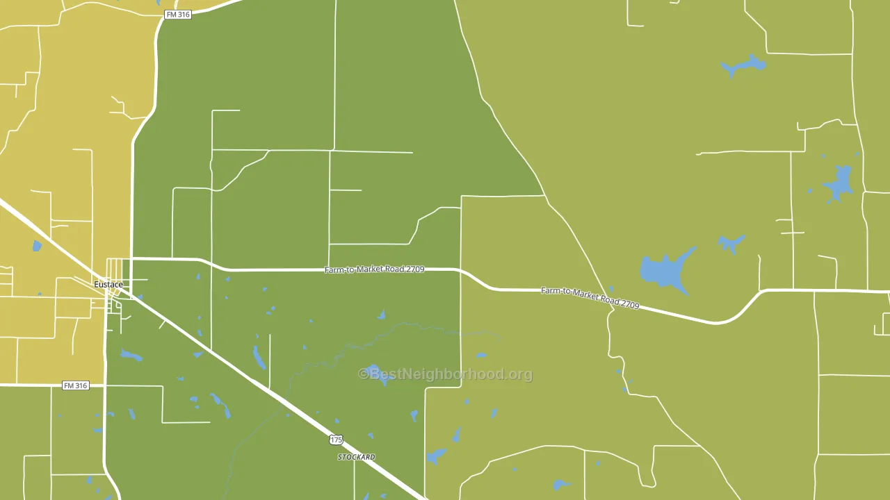 Stockard, TX block-group voter-turnout map