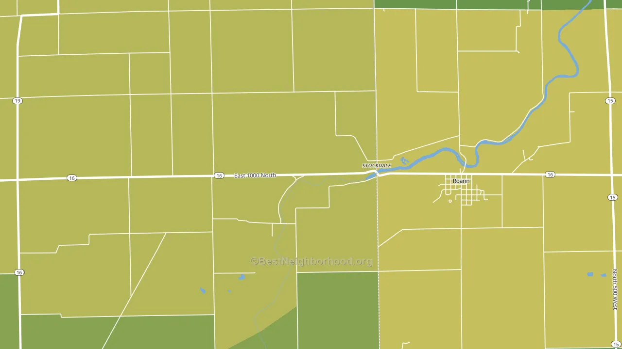 Stockdale, IN block-group voter-turnout map