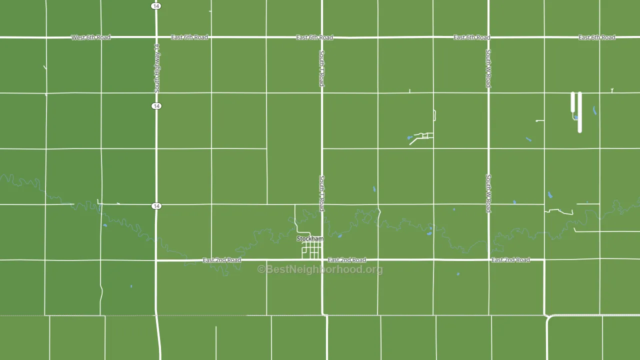 Stockham, NE block-group voter-turnout map