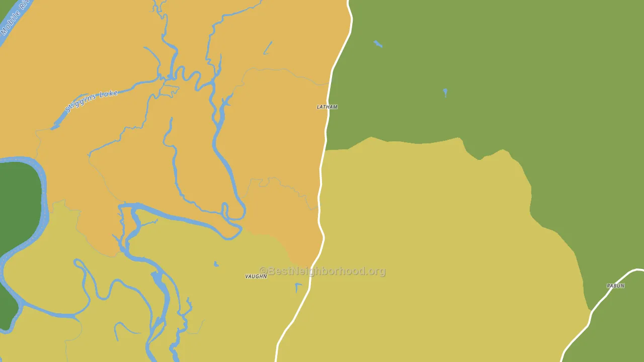 Stockton, AL block-group voter-turnout map