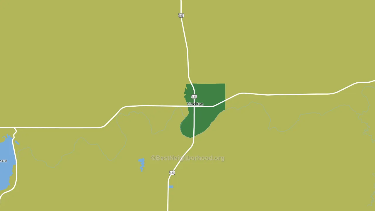 Stockton, KS block-group voter-turnout map