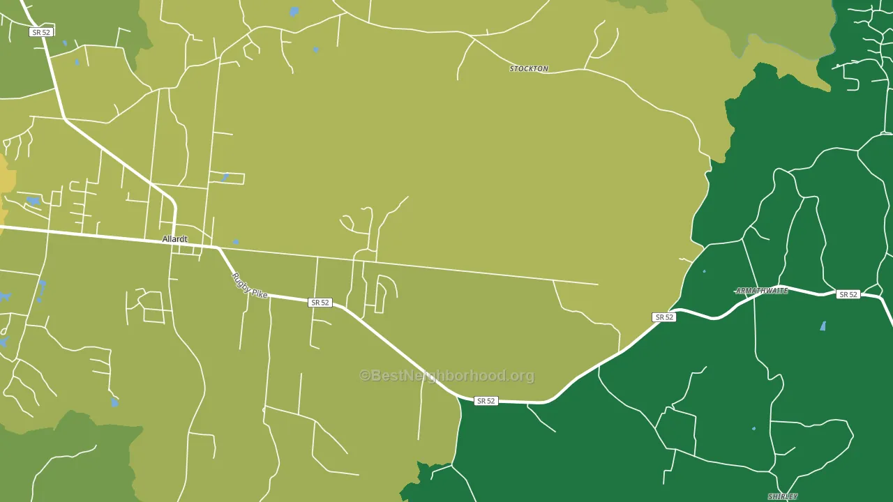 Stockton, TN block-group voter-turnout map