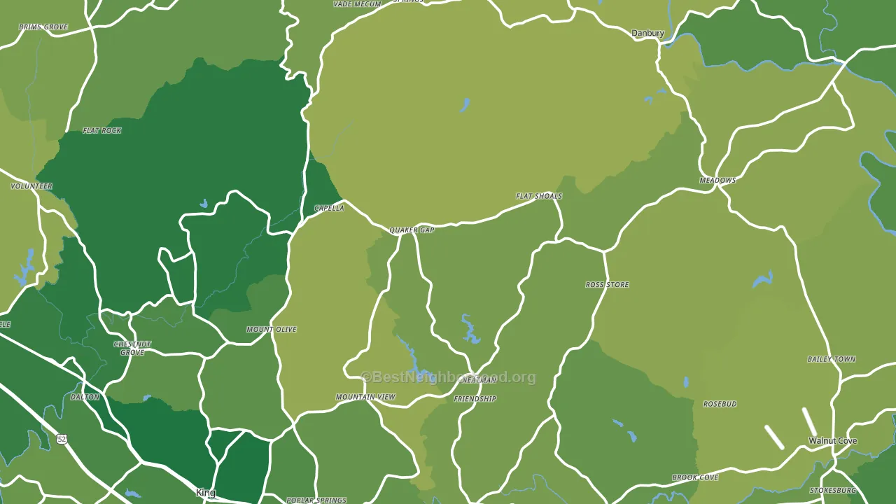 Stokes County, NC block-group voter-turnout map