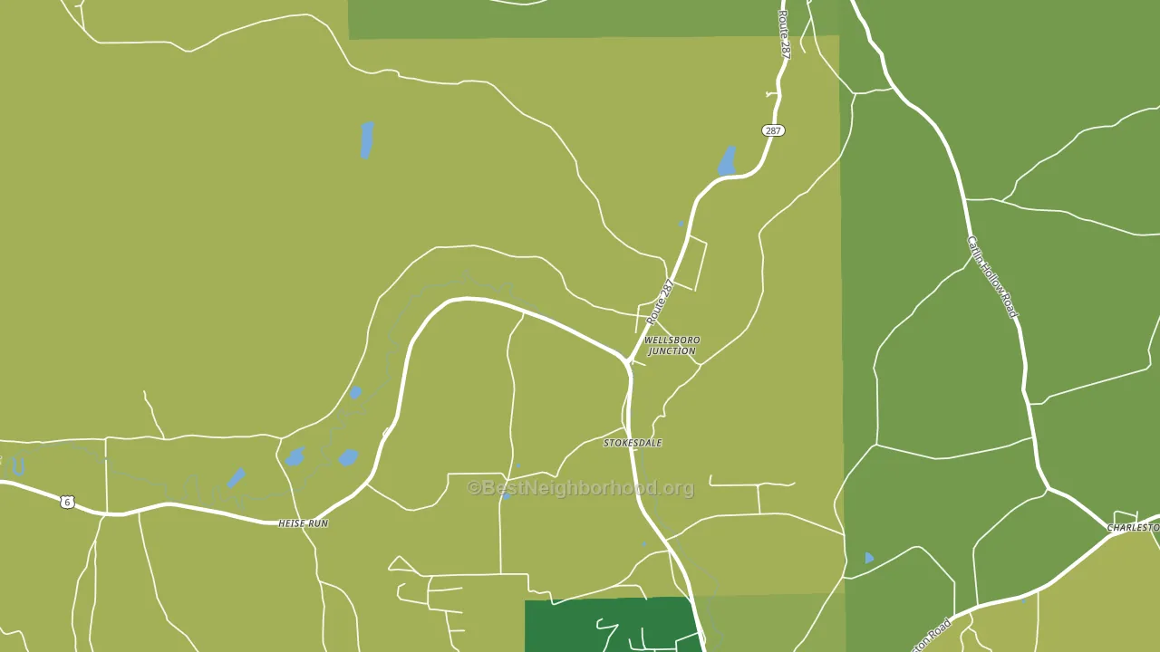 Stokesdale, PA block-group voter-turnout map