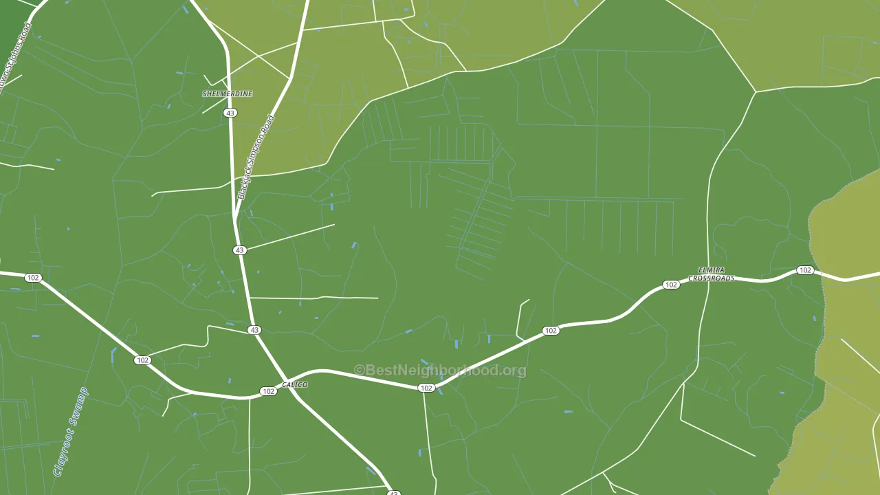 Stokestown, NC block-group voter-turnout map