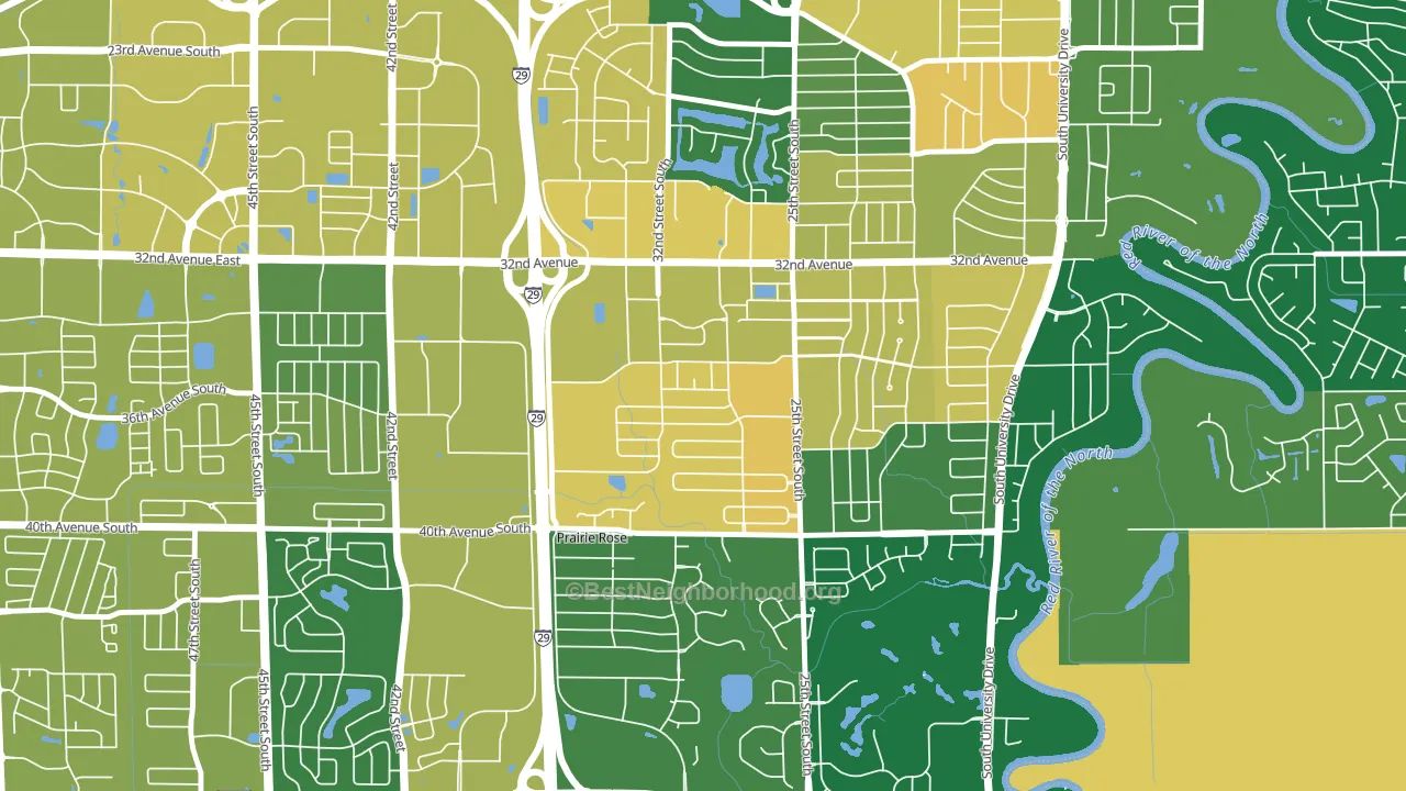 Stone Bridge, Fargo, ND block-group voter-turnout map