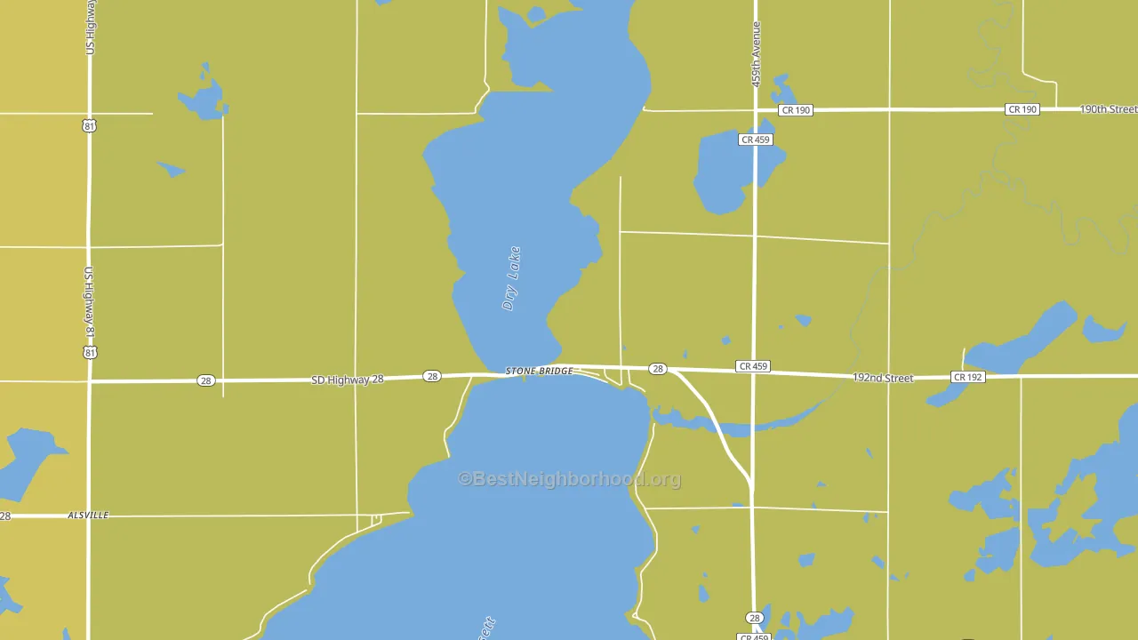 Stone Bridge, SD block-group voter-turnout map