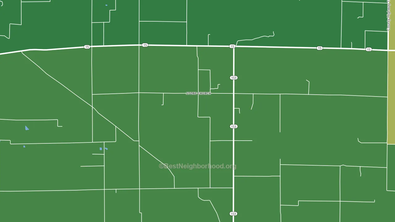 Stone Church, IL block-group voter-turnout map