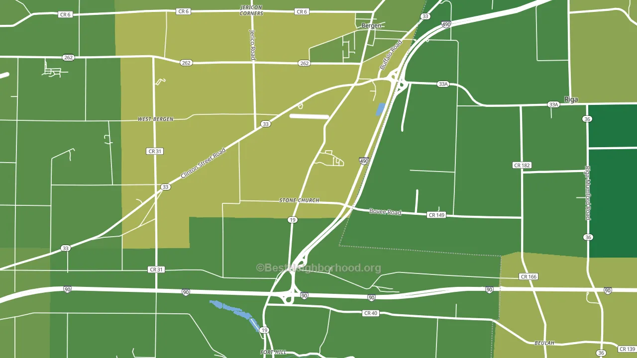 Stone Church, NY block-group voter-turnout map