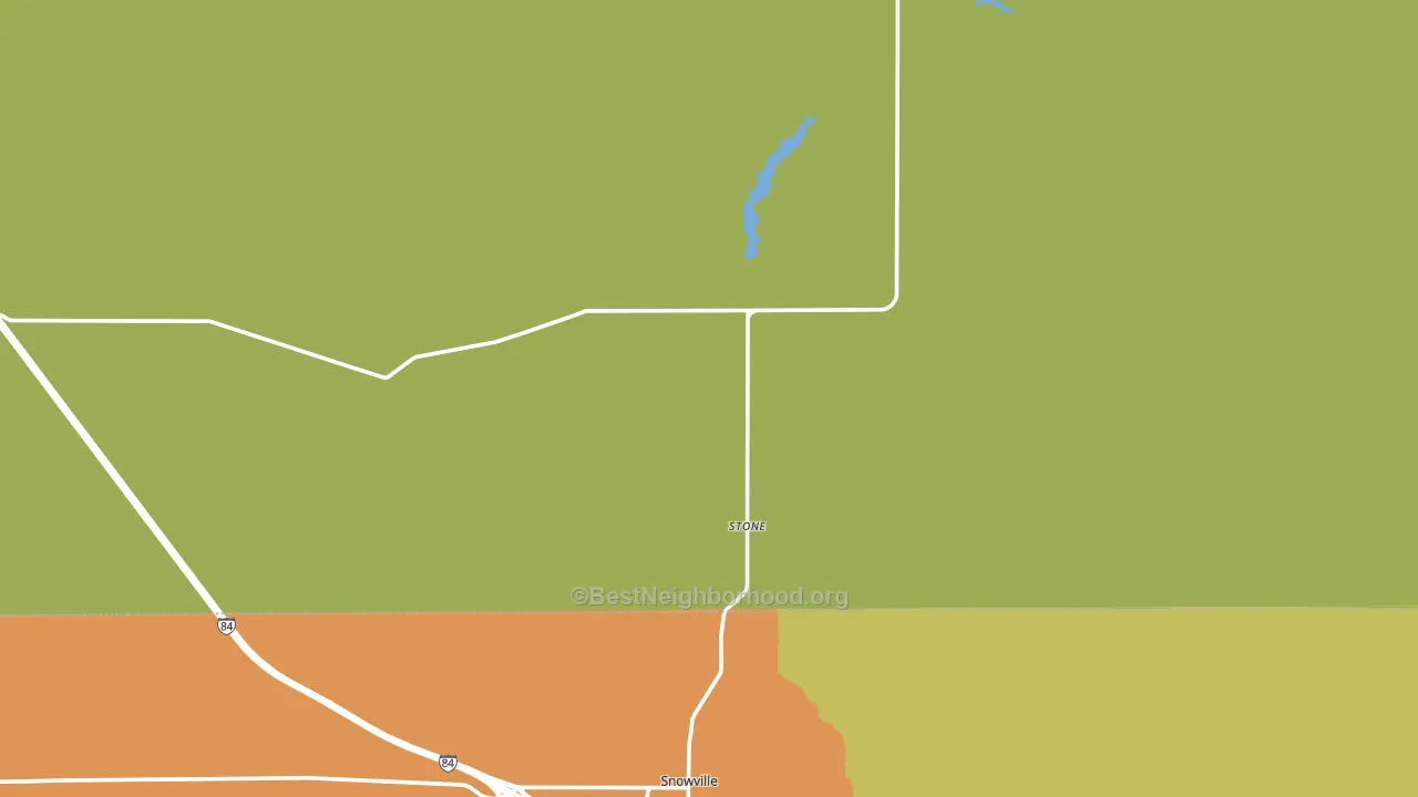 Stone, ID block-group voter-turnout map